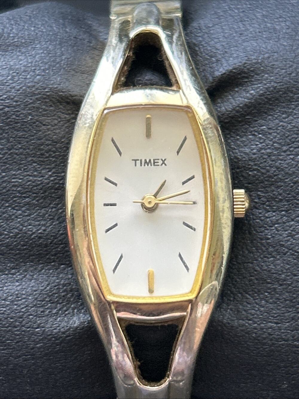 Timex Gold Tone White Dial Women’s Quartz Watch